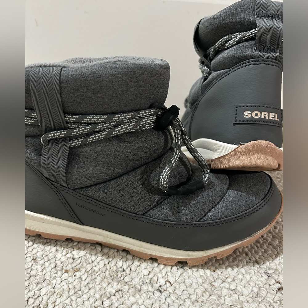 Sorel Whitney™ Short Puffer Ankle Boot - Women's Shoes in Quarry 8.5